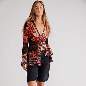 NWT Free People Lucky Shirtee in the Vintage Combo